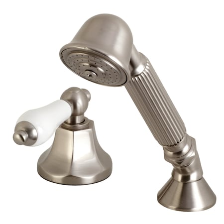 Kingston Brass KSK4308PLTR Transfer Valve Set For Roman Tub Filler, Brushed Nickel KSK4308PLTR